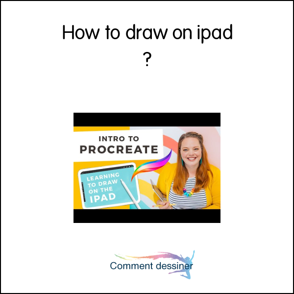 How to draw on ipad